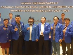 Ketua Umum Willem Wandik SSos Lantik Pengurus DPD GAMKI Provinsi Banten Periode 2022-2025