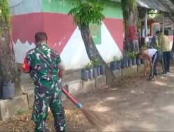 Pelda Fauzan Babinsa 01/PBU Kodim 0312/Padang, Goro Bersama Warga Binaanya