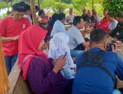 Sekber Wartawan Dharmasraya Temu Ramah Bersama Bacaleg DPR RI PDIP di Pondok Lesehan JK