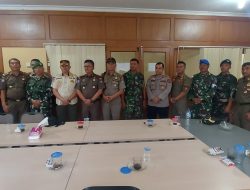 Koramil 01/PBU Kodim 0312/Padang Temu Ramah Dengan Pol PP