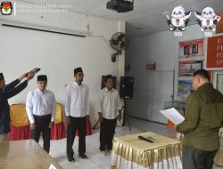 Ketua KPU Mukomuko Lantik 3 Anggota PPS PAW