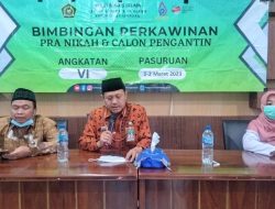 Kemenag Kabupaten Pasuruan Gelar Binwin  Pra Nikah di KUA Nguling