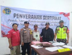 Berlangsung Lancar, Penyerahan Sertifikat Tanah Program PTSL di Desa Ngadirejo