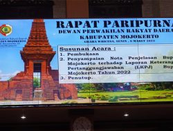 Bupati Mojokerto Sampaikan Nota Penjelasan LKPJ 2022