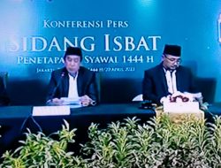 Ini Ketetapan Kementerian Agama RI 1 Syawal 1444 H