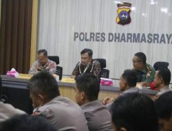 Pemerintah Kabupaten Dharmasraya Bersama Kapolres Dengarkan Himbauan Kapolri Jenderal Listyo Sigit Prabowo