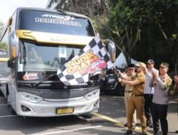 Keceriaan Warnai Pelepasan 4 Bus Mudik Gratis, Bandung Barat tujuan Jokjakarta-Solo