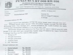 Pengurus RT 09 RW 16 Kapuk Minta THR ke Warga, Heru Akan Panggil Camat dan Lurahnya