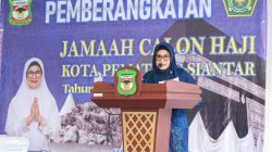 Keberangkatan JCH Pematang Siantar Diiringi Lantunan Adzan, dr Susanti Ingatkan Jaga Kesehatan