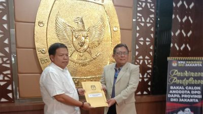 KPU DKI Jakarta Terima Bukti Persaratan Calon Anggota DPD RI, Ir Tengku Nurhafidz