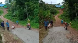 Babinsa Koramil 427/05 Banjit Semangat Gotong Royong Bersama Warga Binaan