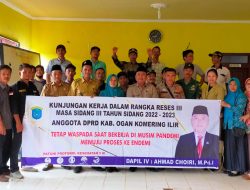 Anggota DPRD OKI Ahmad Choiri Reses di Desa Catur Tunggal Kecamatan Mesuji Makmur