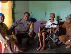 Bhabinkamtibmas Aiptu Mulyadi Berikan Bantuan Kursi Roda ke Warga Binaan