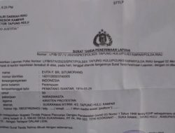Diduga Penanganan Laporan Pencurian Tidak Profesional, Masyarakat Minta Evaluasi Kinerja Polsek Tapung Hulu