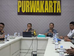 Kegiatan Vicon Latpraops Antik Lodaya 2023 Berlangsung di Polres Purwakarta