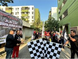 Ganjaran Buruh Berjuang Ajak Masyarakat Buruh Jalan Sehat di Jakarta Utara