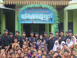 Dalam Rangka Program Brimob Goes To School, Detasemen Gegana Bhakti Sosial di SDN 153 Pekanbaru