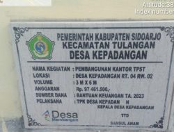 Pembangunan Infrastructur Desa Kepadangan Diduga Jadi Ajang Cari Untung