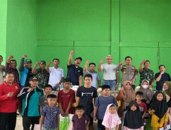 Jelang Hari Kemerdekaan RI Ke- 78 2023 TNI-POLRI Jalin Sinergitas Santunan Anak Yatim