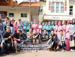 Touring Baksos Turunkan Angka Stunting Club Vespa Polresta Banjar Kolaborasi HDCI Ciamis Raya