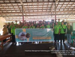 Distanakbun Ketapang Selenggarakan Pelatihan Manajemen Kelembagaan Tani di Kecamatan Hulu Sungai