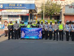 Jelang HUT Lantas Ke-68, Satlantas Polres Purwakarta Gelar Baksos Ke Masyarakat