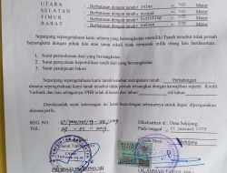 Namanya Dicatut Pada Surat Bodong, Mantan Kades Akan Segera Buat Laporan ke Kepolisian