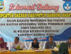 Irban KBB Melakukan Kegiatan Monitoring dan Evaluasi Dana BOSP TA 2023