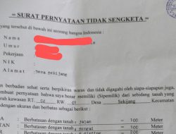 Mengetahui Surat Keterangan Tanah Dipalsukan, Mantan Kades: Bodong? Murnilah Itu