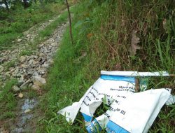 Diduga Fisik Jalan Perkerasan DD T.A 2021 Desa Kutakarang- Cibitung Belum Diselesaikan