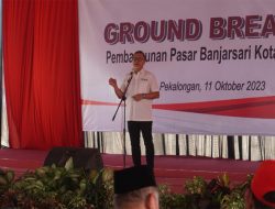 Groundbreaking, Pasar Banjarsari Kota Pekalongan Mulai Dibangun Kembali