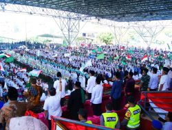 Puncak Perayaan Hari Santri di Muba, Diselingi Galang Donasi dan Lelang Lukisan untuk Dukung Palestina