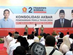 Gerindra Kabupaten Pasuruan Gelar Konsolidasi Akbar Optimis Prabowo-Gibran Menang 1 Putaran