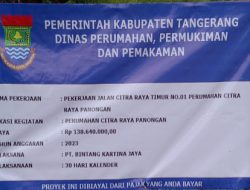 Pekerjaan Jalan Citra Raya Timur No. 01 Disorot, Diduga Asal Jadi 