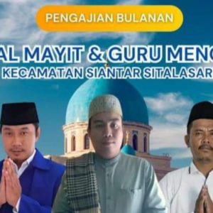 Aprial Ginting Hadiri Pengajian Rutin Bulanan di Kecamatan Siantar Sitalasari