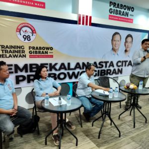 Persaudaraan 98 Gelar Pembekalan Simpul Relawan Prabowo-Gibran