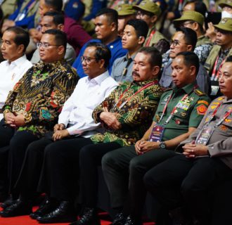 Panglima TNI Hadiri Rapat Konsolidasi Nasional Kesiapan Pemilu 2024 Pimpinan Presiden RI