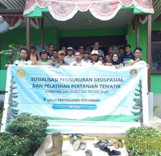 Petani Sandai Dapat Sosialisasi Pembuatan Biosaka Dan Pengukuran Geopasial