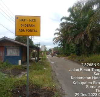 Bupati Simalungun Diminta Tegas, Melaksanakan Program Penerapan Portal Jalan