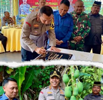 Peresmian Renovasi Ruang Tahanan dan Kebun Pepaya Polsek Rumbai oleh Kapolresta Pekanbaru