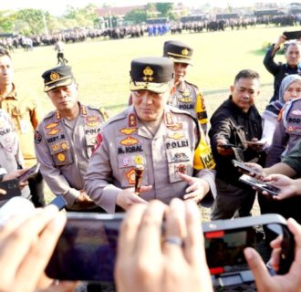 Polda Riau Gelar Apel Kesiapan Pengamanan TPS Pemilu 2024