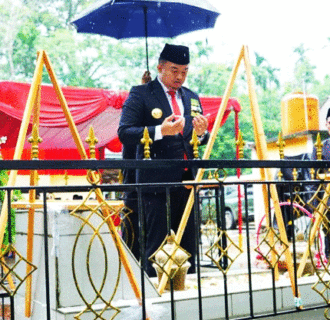 Anjangsana di Makam Bupati Pertama Dharmasraya Nampak Berlangsung Khidmat