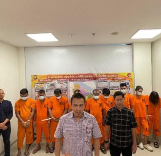 Tim Ditresnarkoba Polda Riau Berhasil Amankan 9 Pengedar Narkoba di Pekanbaru
