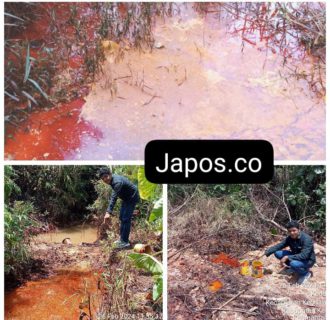 Sekitar 30 Ton CPO PT Sinar Mas Diduga Tumpah Dan Mengalir ke Anak Sungai