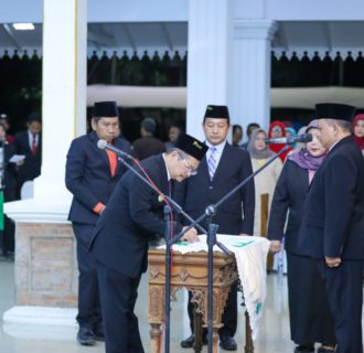 Istimewa Sebanyak 55 Pejabat Eselon II, III dan IV Resmi Di Lantik Pj Bupati Andriyanto 