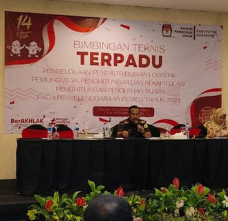 KPU Kabupaten Sukabumi Gelar Bimtek Terpadu Pengelolaan Logistik, Pemungutan, Penghitingan dan Rekapitulasi Suara