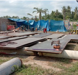 Proses Sandblasting PT IPM Dikeluhkan Warga Dusun 1 Desa Perlanan 