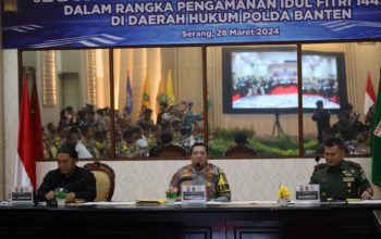 Jelang Pengamanan Idul Fitri 1445 H, Polda Banten Gelar Rakor Lintas Sektoral Operasi Ketupat Maung 2024
