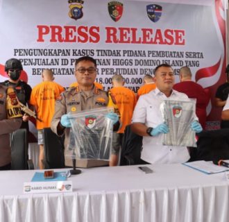 Polda Riau Ungkap Kasus Pembuatan ID Permainan Higgs Domino Island Bermuatan Unsur Perjudian