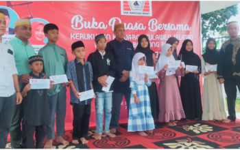 Ratusan Keluarga Perantau KKSS Kabupaten Bandung Barat Buka Puasa Bersama Anak Yatim